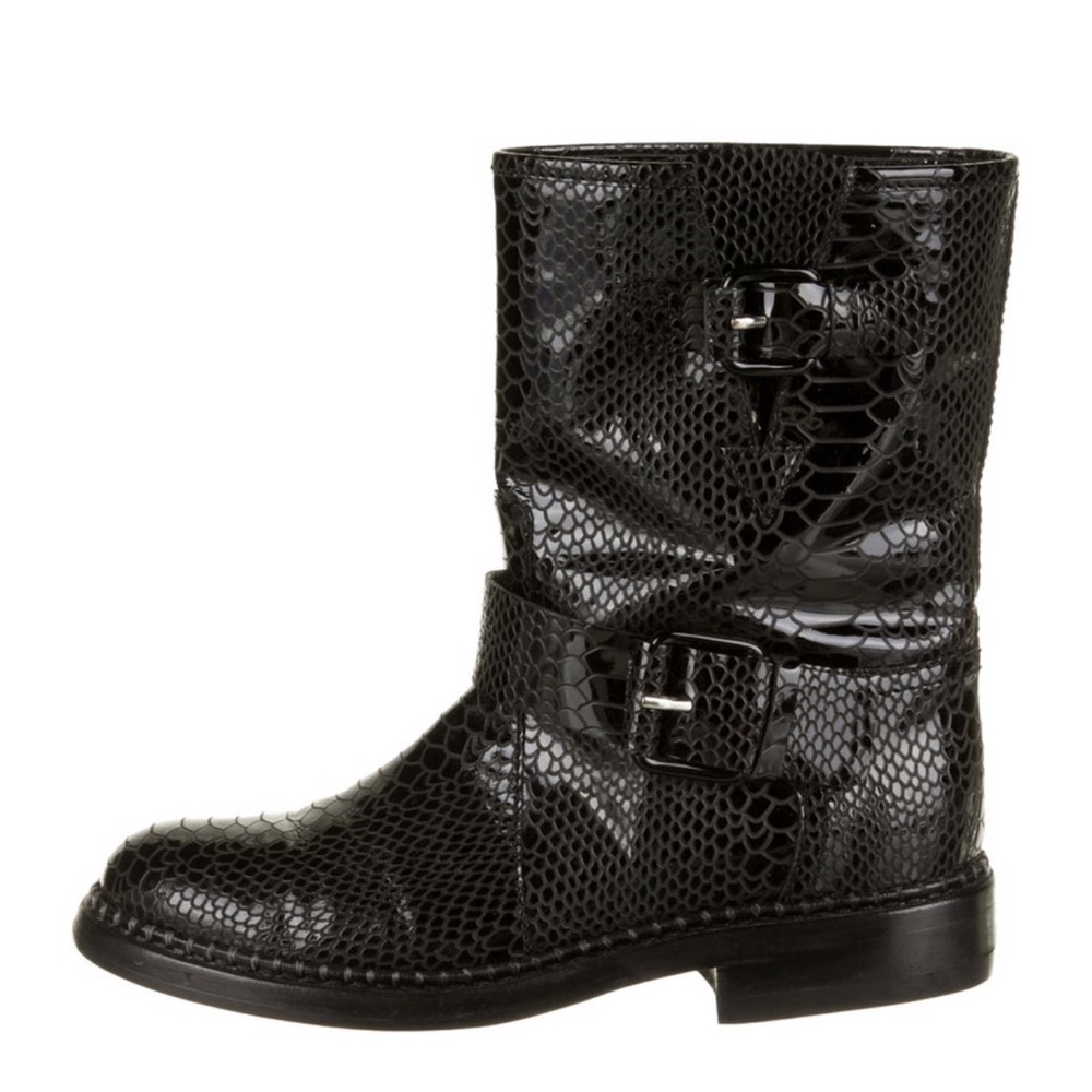 Casadei embossed leather boots